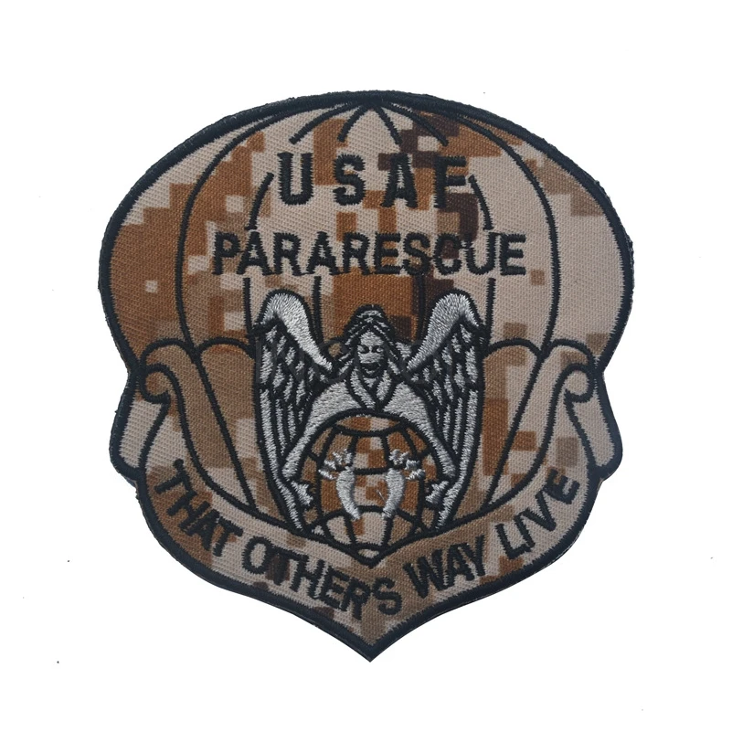 Вышитые нашивки USAF PARARESCUE патч тактические эмблемы значки вышивка для куртки
