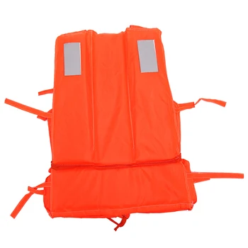 

1Pc Orange Prevention Flood Fishing Rafting Drift Sawanobori Adult Foam Life Jacket Vest Flotation Device + Survival Whistle