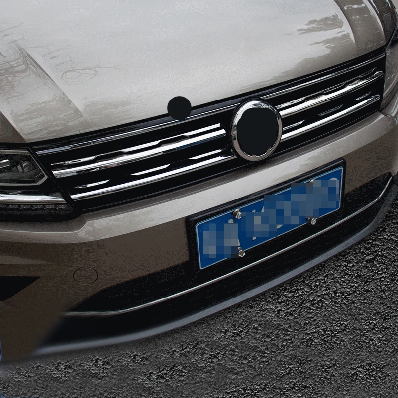 

For Volkswagen Tiguan 2019 in the net bright stainless steel car stickers Tiguan MK2 chrome modified body trim strip accessories
