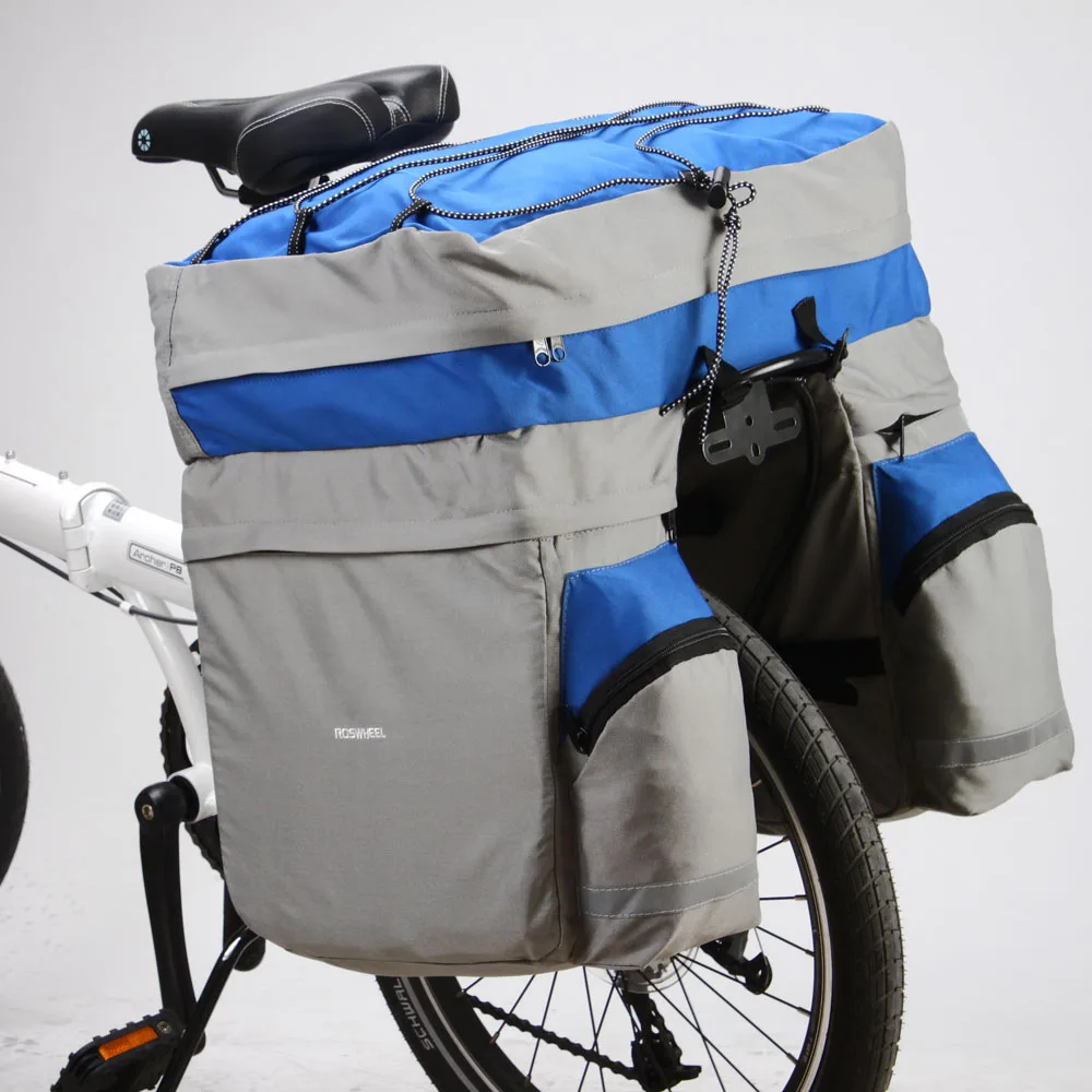 Top 60L Cycling Bicycle Bag Bike Double Side Rear Rack Tail Seat Trunk Bag Pannier 14590 Cycling Bicycle Bag Pannier 1