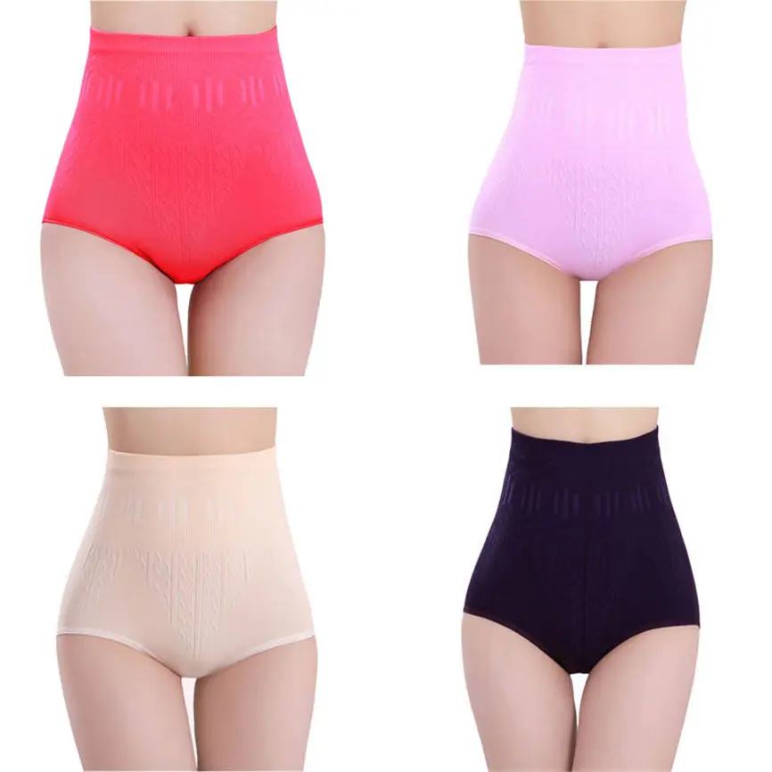 

2018 Fashion Sexy Womens High Waist Slimming Soft Tummy Cotton Control Body Shaper Briefs Slimming Pants Dropshipping