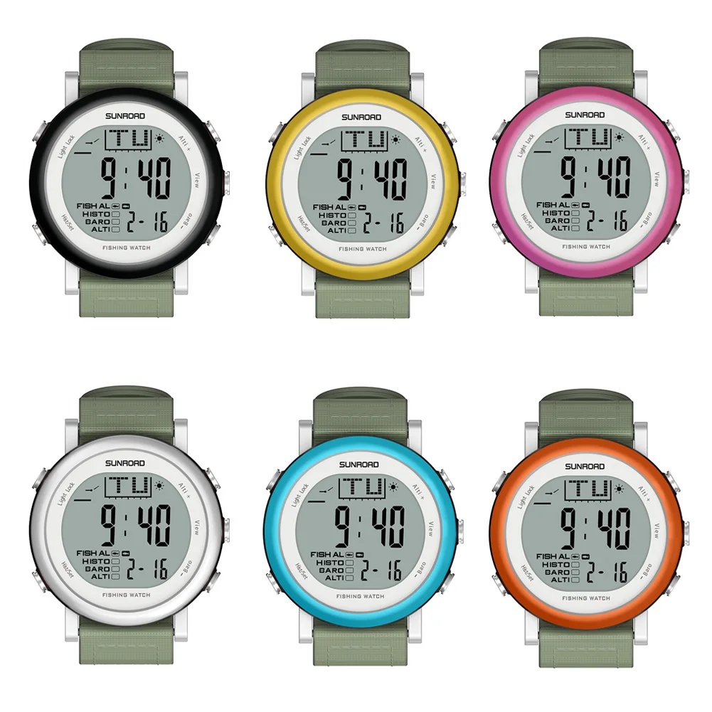 

Digital Waterproof Fishing Watch Barometer Altimeter Thermometer