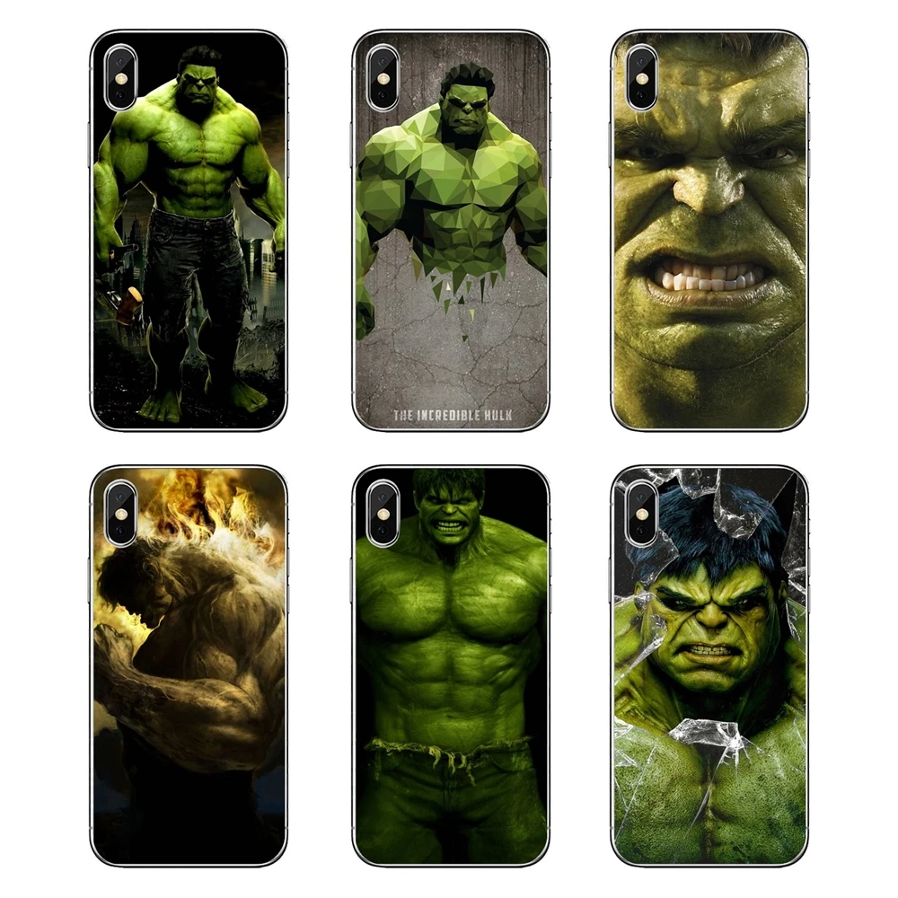 For LG G7 Q6 Q7 Q8 Q9 V30 X Power 2 3 OnePlus 3T 5T 6T Transparent Soft Case Marvel Comics Hulk Crazy Superhero Robert Bruce | Мобильные