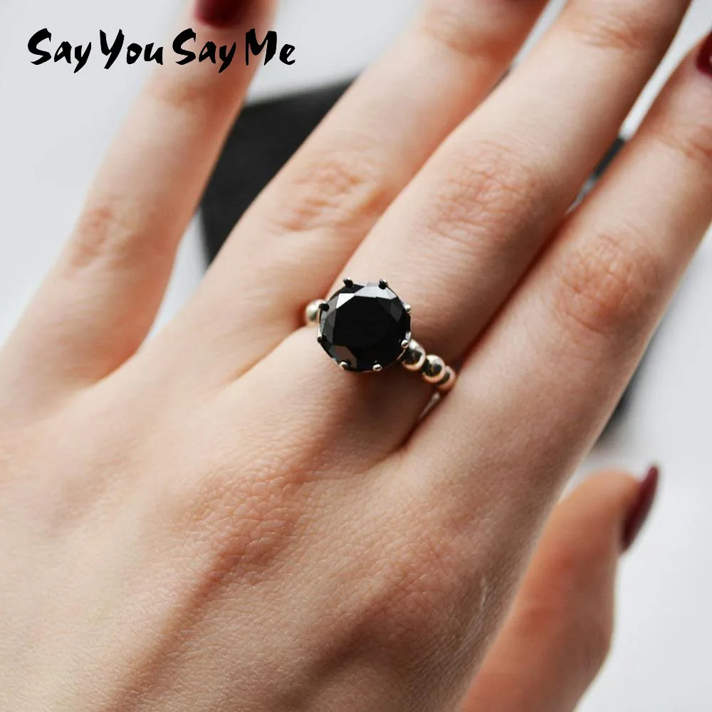 

Say You Say Me 925 Sterling Silver Crown Ring Engagement Silver Classic Rings Gift Party Elegant Trendy Style Dropshipping