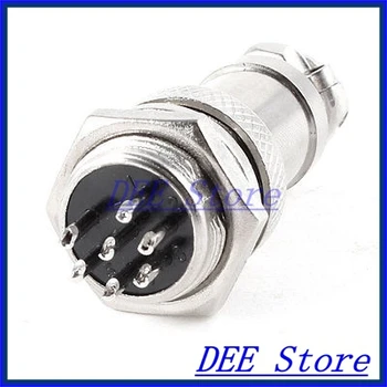 

Panel Mount Universal Aviation Connector Plug 16mm Dia Screw GX16 7 Pin