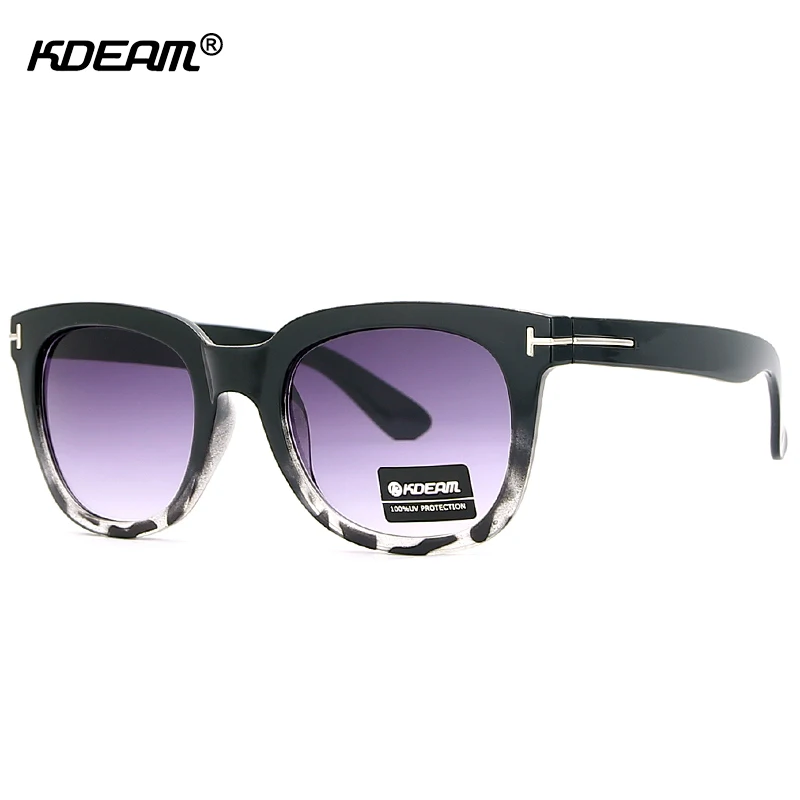 KDEAM Black Mirror Sunglasses Men Classic Fit Vintage Sun Glasses UV400