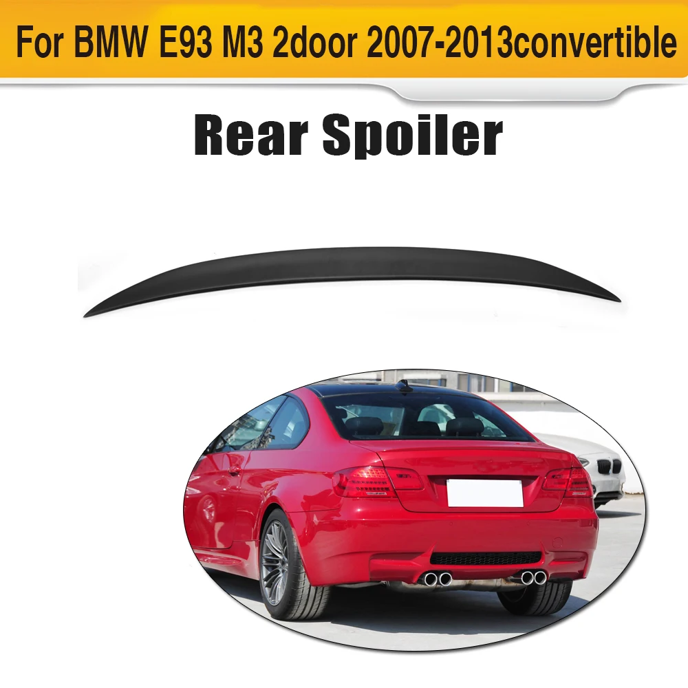 3 Series FRP Unpainted Black Primer Car Rear Trunk Lip Spoiler for BMW