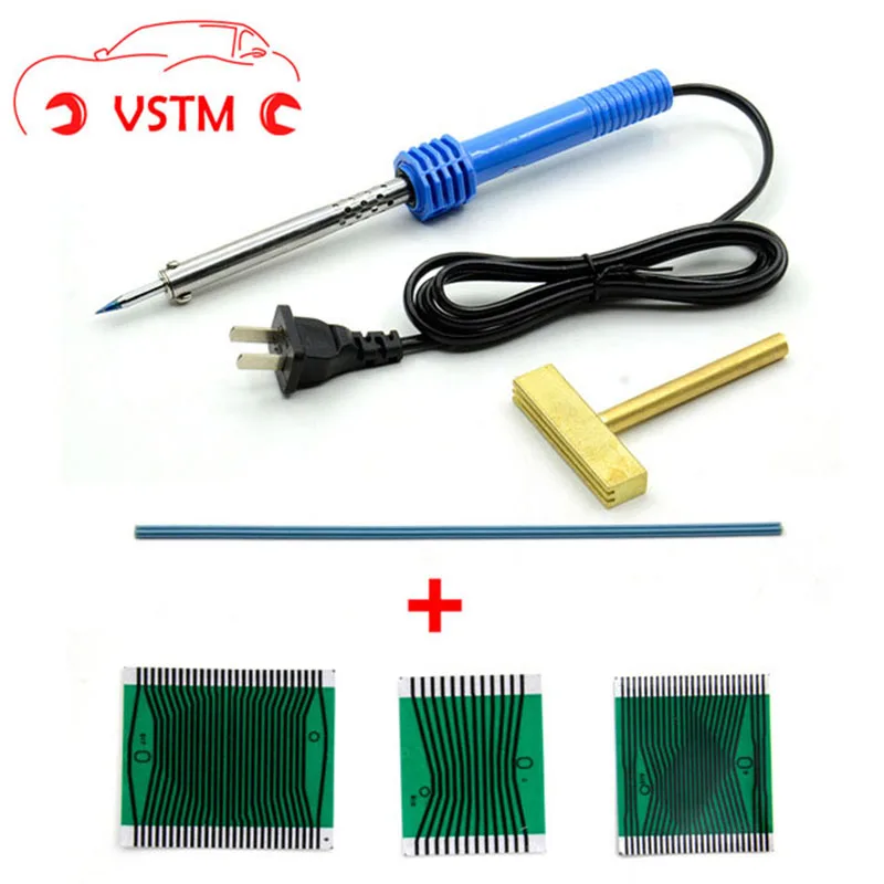 

VSTM 3pcs/Set For MB W210 W202 W208 Cluster Ribbon Cable Dead Pixel LCD Repair + 1pc T-Tip Soldering Iron