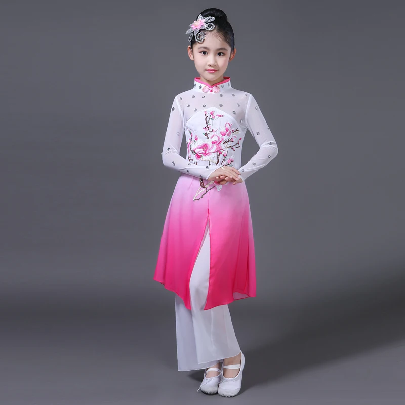 Новый стиль Hanfu в китайском стиле Детские классические костюмы народного танца