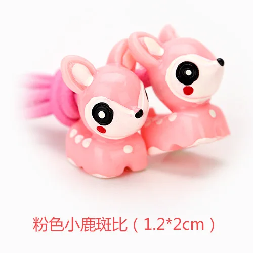 decorative beauty Fresh Bear Hair Rope Baby Cartoon Hair Circle Children Color Role ring Tasted Small Tire Hair Accessories