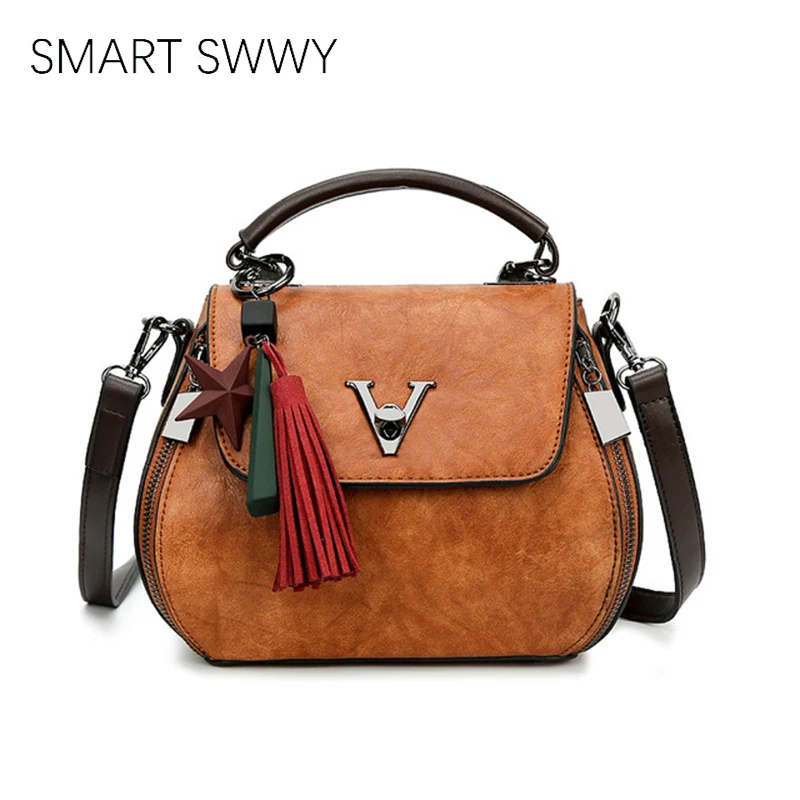  2019 Genuine Leather Women Bags V letters Designer Handbags Luxury Lady Shoulder Crossbody Bag Tass - 33034375645