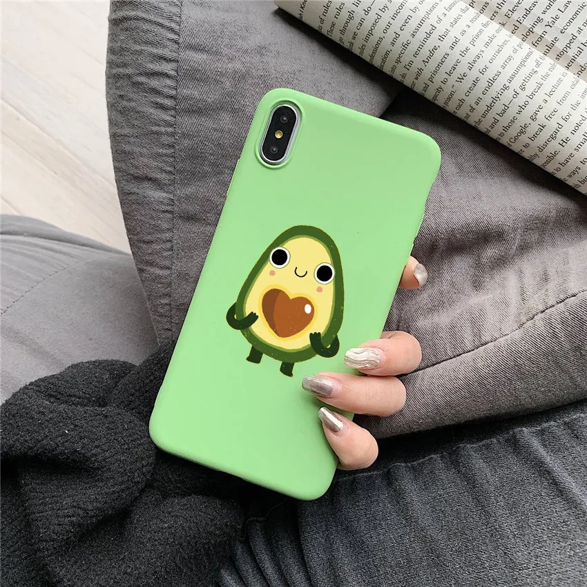 Милый чехол Luvocado для iPhone 7 8 Plus XS 10 силиконовый X 6S 6 Max чехлы|Бамперы| |