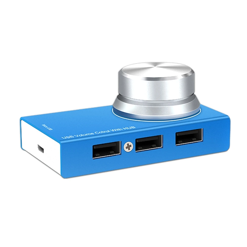 Многофункциональный мини алюминиевый USB регулятор громкости с концентратором аудио колонки регулятор