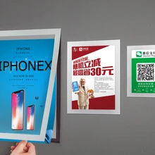 A6 представления папки Стикеры плакат Дисплей случае Магнитный край настенное крепление баннер знак держатель Дисплей стенки фоторамка