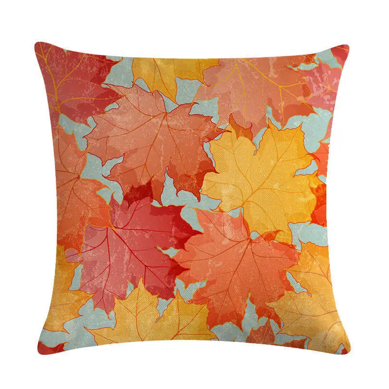 Осень кленовый лист диван Хлопок декоративная подушка, лен наволочка 45*45 подушка домашний декор наволочка 40612 - Цвет: 2DT-40612-002