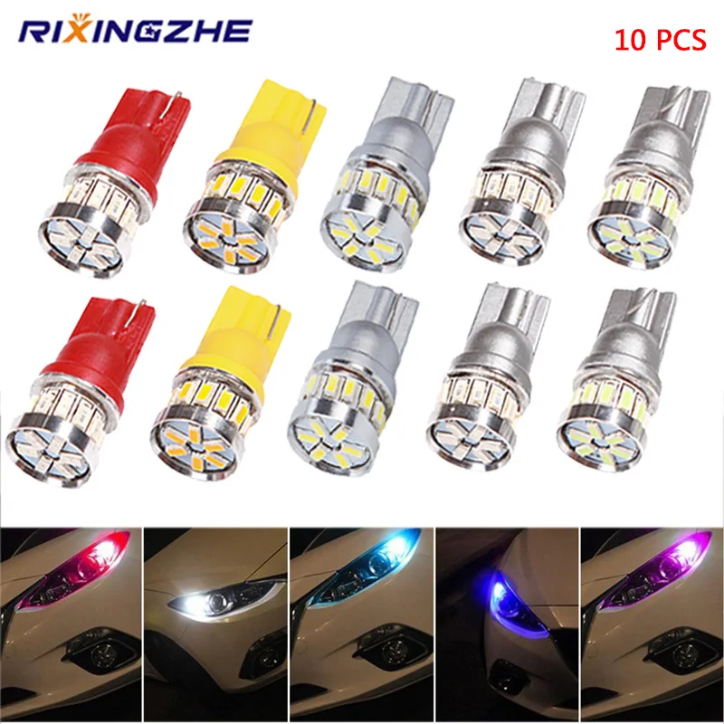 10 PCS 12V T10 168 194 W5W Car High Power White 20 SMD LED Wedge Light Bulb Lamp