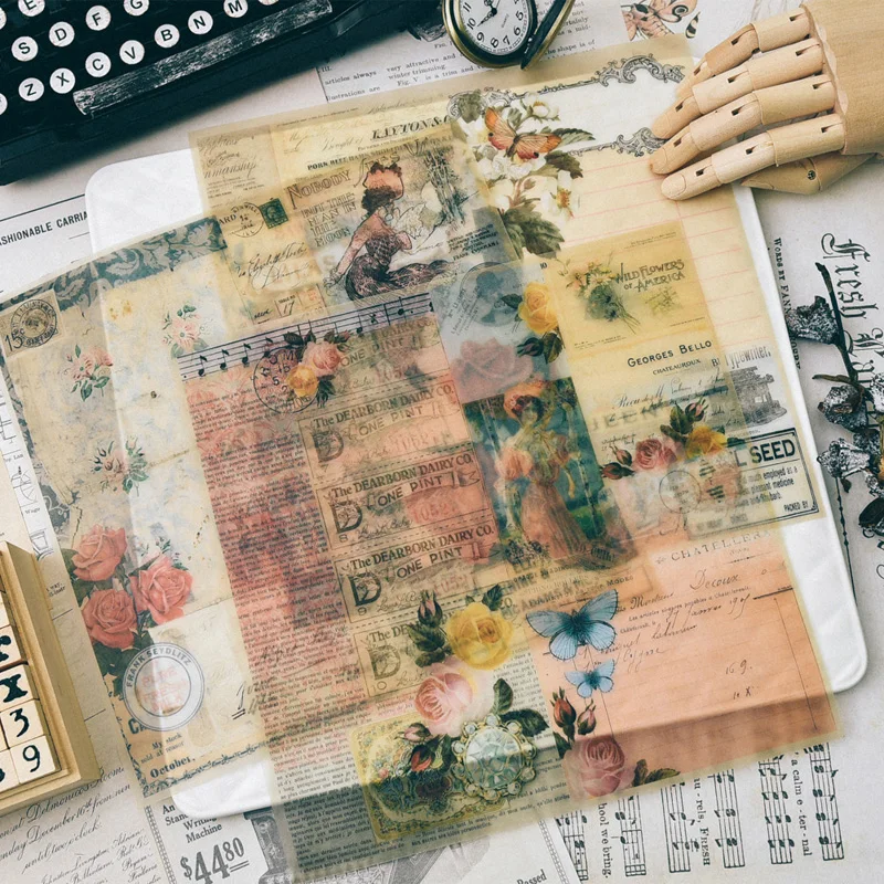 Винтажная бархатная бумага с узором для скрапбукинга, изготовление открыток, декоративные материалы, бумажные поделки