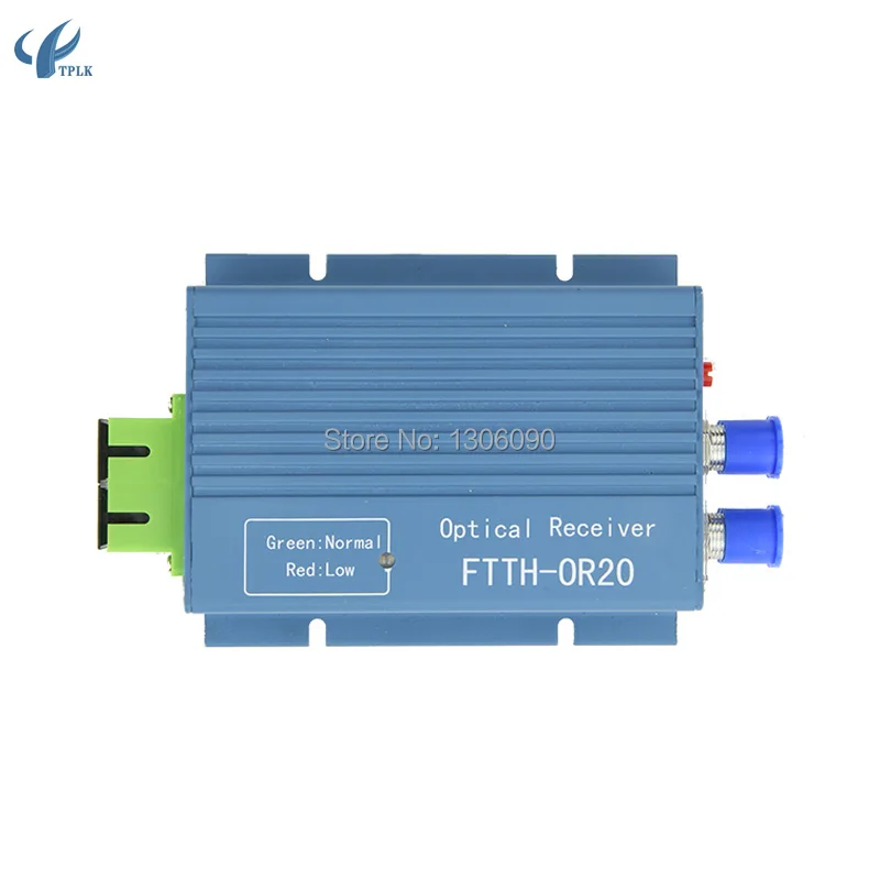 Алюминиевый волоконно оптический приемник CATV FTTH AGC OR20 2 портовый вход выход