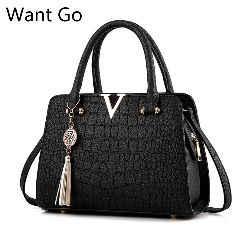 

Want Go Women Business Handbag Fashion Lady Solid Color Shoulder Bag High Quality Pu Leather Female Tote Bag Girls Messenger Bag