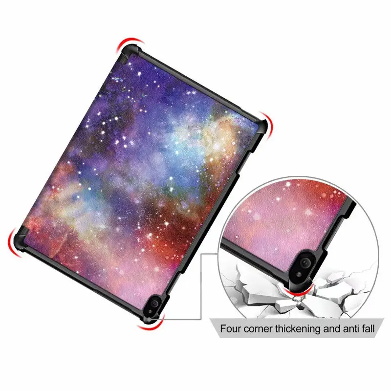 Тонкий магнитный складной чехол подставка для Lenovo Tab P10 искусственная кожа