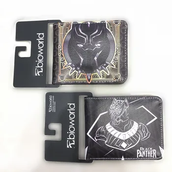 

Surrounding the movie Anime comic Panther zarathustra Black Panther cartoon wallet short wallet