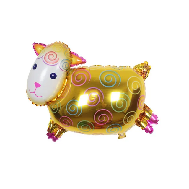 1pc 75x55cm Cute Cartoon Sheep Balloon Animal Shaped Aluminium Foil