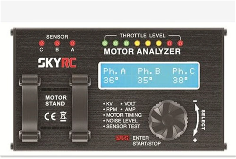 SKYRC бесщеточный двигатель жк-анализатор двигатель тестер SK-500020 с ЖК-дисплеем экран для автомобильный двигатель RC