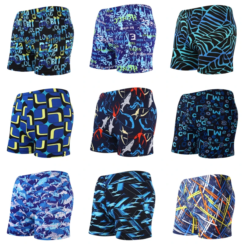 Mens Elastic Swimming Trunks Swimwear Shorts Sports Boxer Beach Surfing Swimsuit