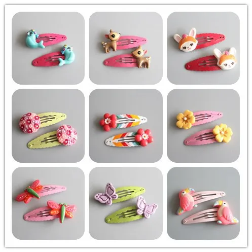 

2 PCS Creative Dragonfly Sea Lion Parrot BB Clips Girls Hair Accessories Kids Hairpins Children Headwear Baby Hair Clips