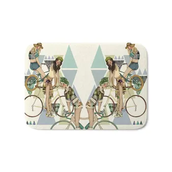 

Bike Girls Bath Mat Carpets Floor Mats Room Kitchen Carpet Toilet