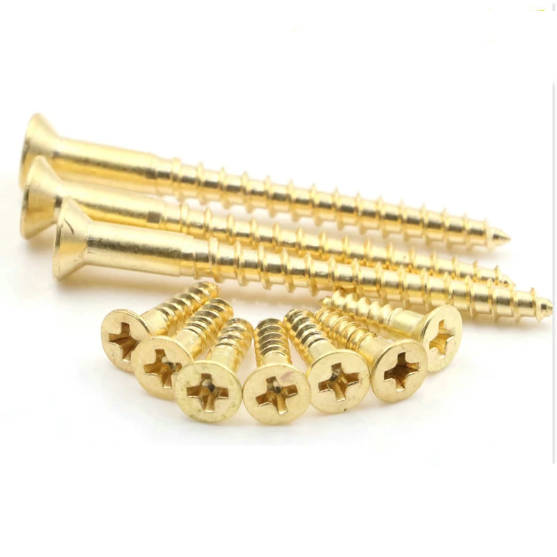 M3 M4 M5 Brass Self Tapping Screw Furniture Carpenter Cupboard Hinge