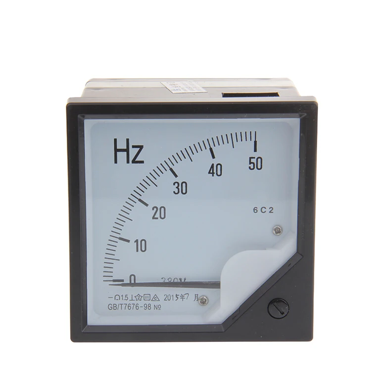 Hz Frequency Meter 0 50Hz 380V 220V 110V 6L2 Hzin Energy Meters from