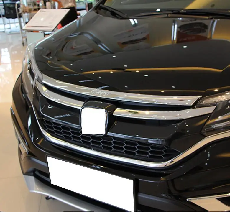 Для Honda CR V CRV 2015 2016 ABS Хромированная передняя решетка вокруг капота|hood trim|chrome front