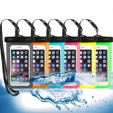  Universal Waterproof Pouch Case Cell Phones Portable Bag Wwimming Bags Dry Case Cover For Iphone Samsung Under 6.5 inch 