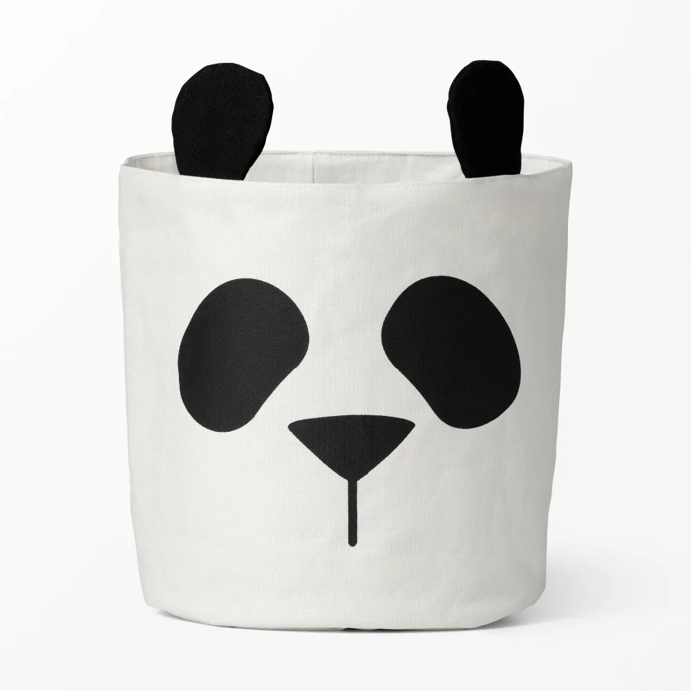 2021 Hot sale Cute Panda Toys Storage Basket Cotton Canvas Household