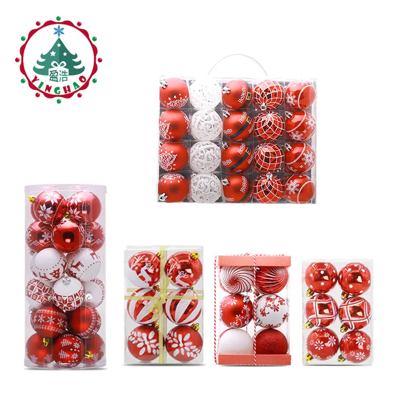 Christmas balls Theme Pack Ornaments for Tree Decor Ball Bauble Hanging