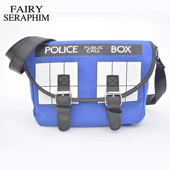 

FAIRY SERAPHIM Doctor Who Crossbody Bag Anime Dr Who Tardis Lady's Handbag Canvas Feminina female Messenger