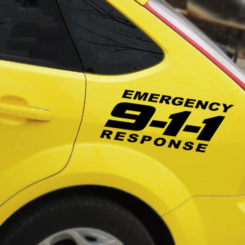 911 реагирования на чрезвычайные ситуации Декор DIY автомобиля стикер, высечки Винил укладки наклейки и Наклейки Обложка для Kia Ceed/BMW E36/VW Polo