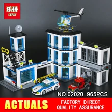 LEPIN 02020 965 pcs Série A Nova Delegacia de polícia Da Cidade Set Crianças Educacionais Blocos de Construção Tijolos Brinquedos Modelo para o Presente 60141
