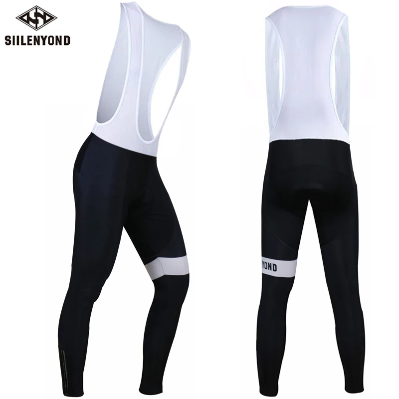 

Siilenyond Cycling Bib Pants Winter 2019 Coolmax 3D Gel Padded Men MTB Bike Tight Keep Warm Thermal Bicycle Cycling Trousers