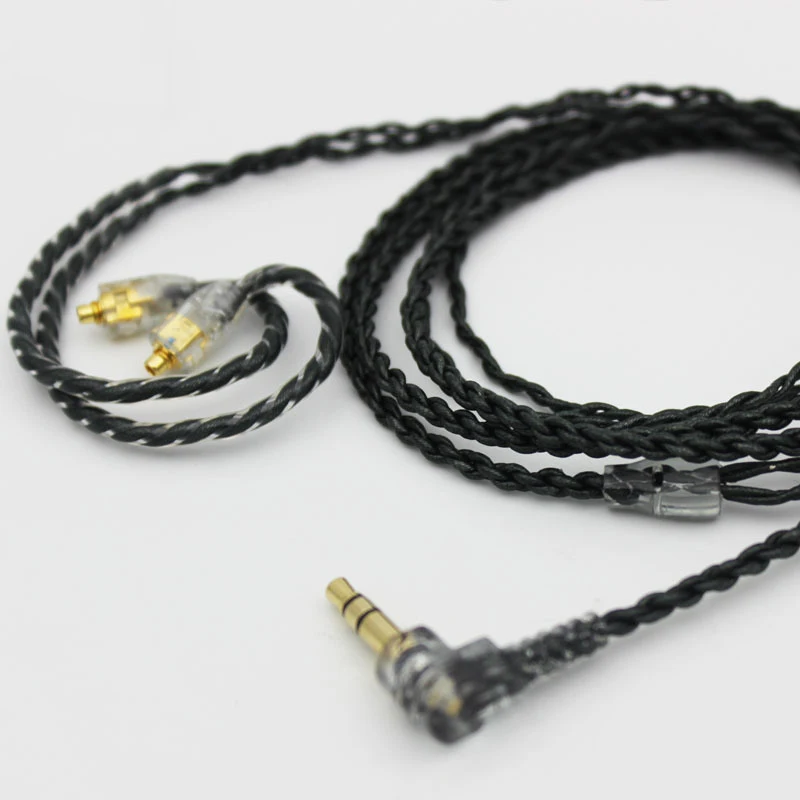 4 ядра MMCX кабель 3 5 мм для Shure Se215 Se535 Se846 Ue900 Универсальная гарнитура стерео Бас