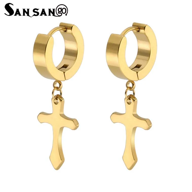 Позолоченные сережки-гвоздики из нержавеющей стали для девушек и женщин, разные цвета, вечерние ювелирные изделия, подарок