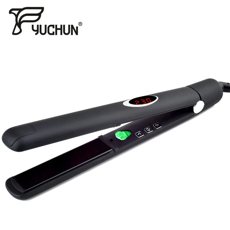 

2 in 1 Professional Hair Straightener Negative Ion Straightening Curling Tools Infrared Corrugation Iron for Dry Wet Hair