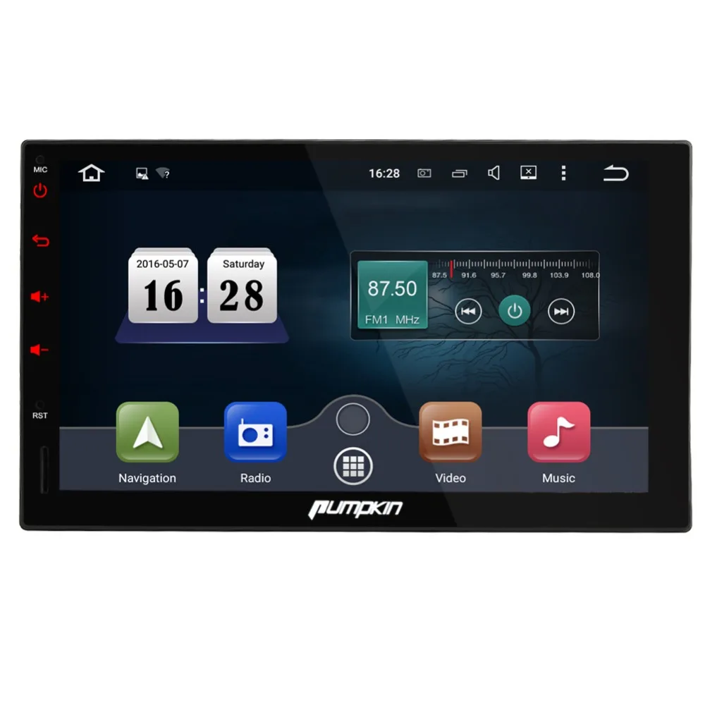 Android 5 1 Auto Radio Quad Core 1024 600 7Inch 2 DIN Universal Car NO DVD