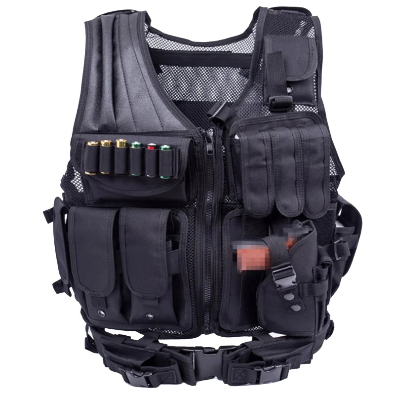 TAK YIYING Tactical Molle Vest Military Assault Vest Protective Airsoft