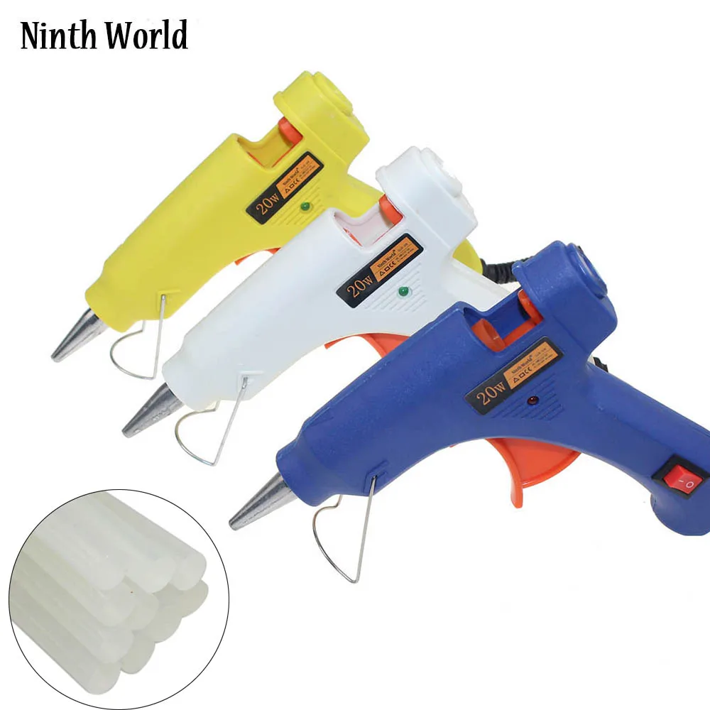 Ninth World Hot Melt Glue Gun 100 240v 20W Thermo Electric Gluegun Heat