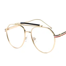 Новые роскошные брендовые дизайнерские очки, Золотые очки, оптическая оправа, прозрачные Винтажные Солнцезащитные очки для женщин и мужчин, Оптические солнцезащитные очки UV400
