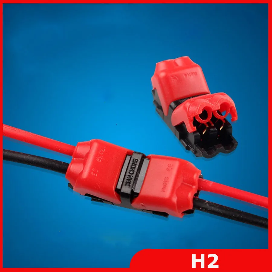 10pcs 2Pin Spring Connector wire with no welding screws Quick Connector