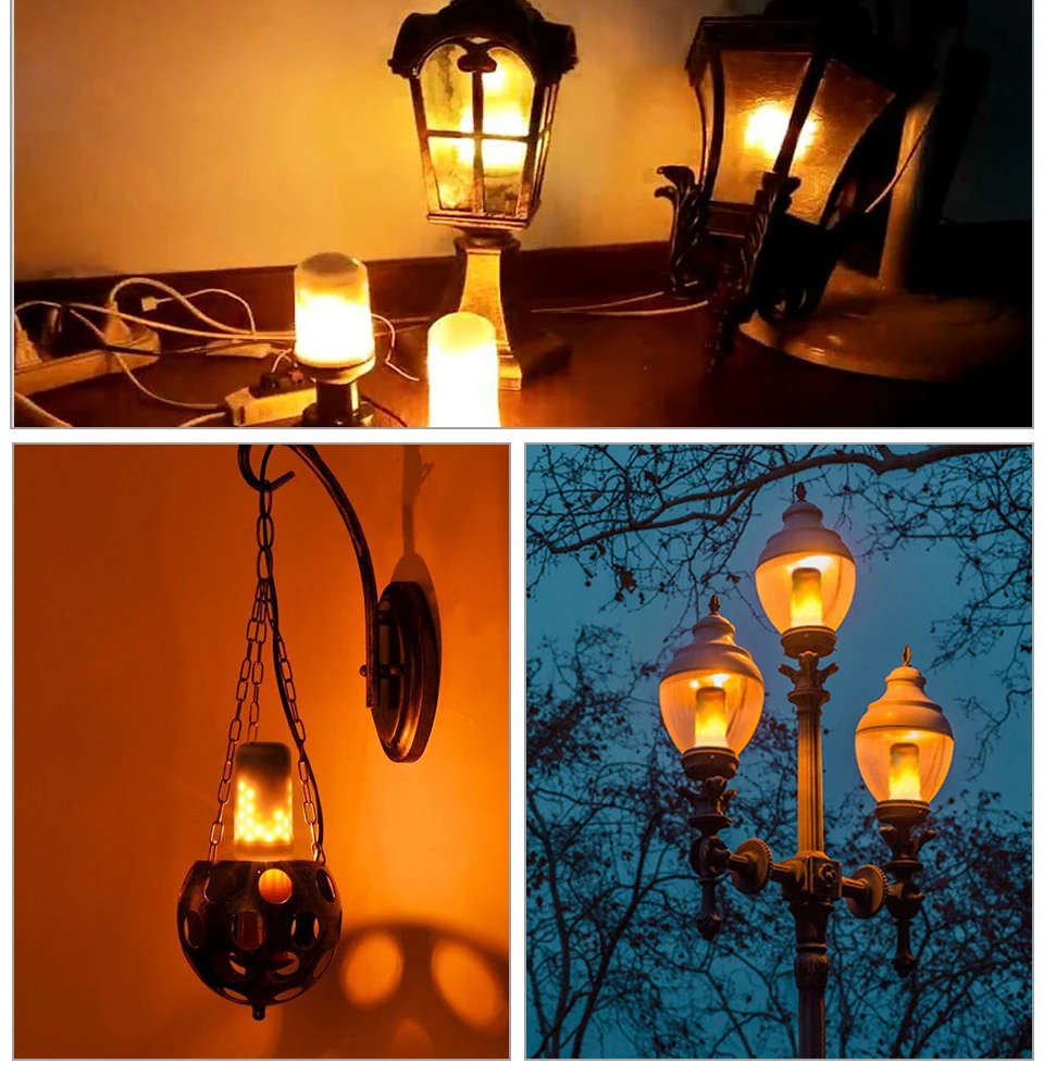  E27 2835 Led Flame Lamp Creative 3 modes  (10)