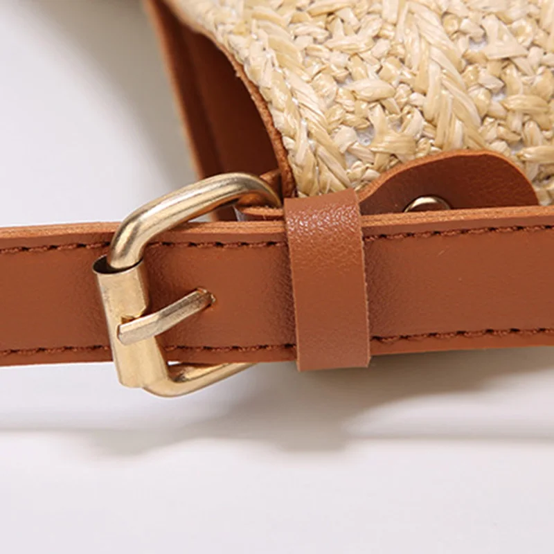 Women Summer Bow Straw Bags INS Popular Female Travel Beach Handbag Lady Large Knit Shoulder Bag Holiday Casual Crossbody SS3295 (2)